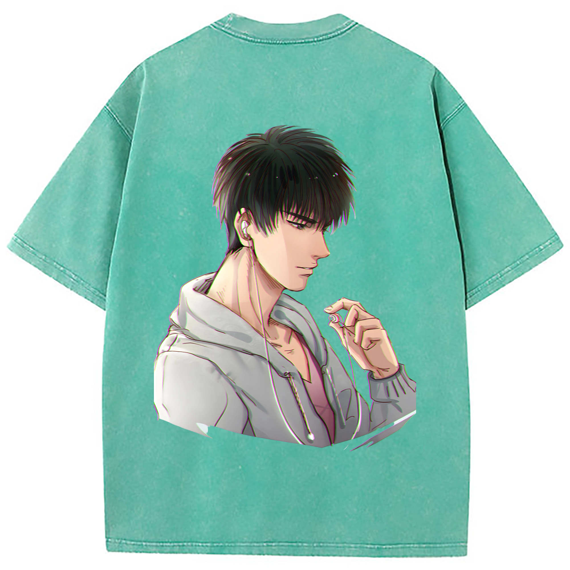 （画像用） SLAM DUNK／スラムダンク 綿100% ヴィンテージ風 半袖Tシャツ（背面プリント）